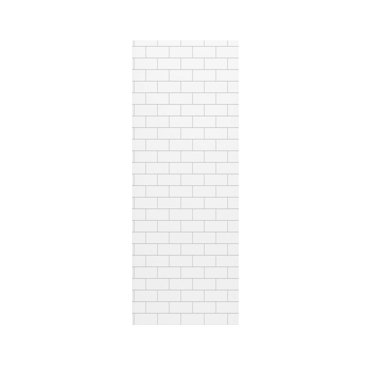 60"x32"x96" Matte/Glossy Surface SMC Shower Wall Panel Kit with Small Subway Tile Pattern