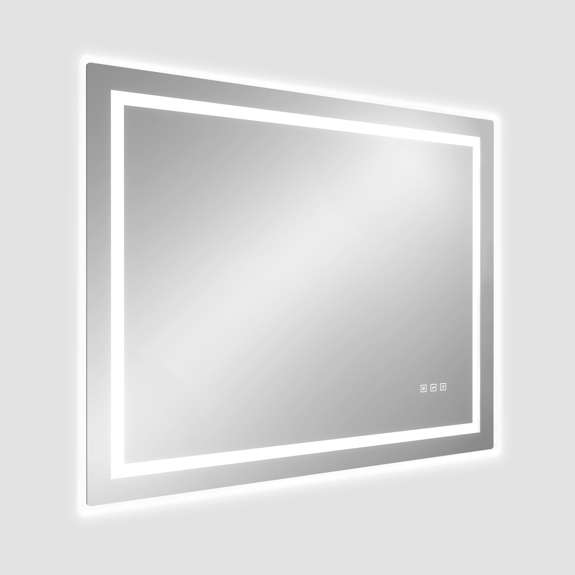 Dual Lighting LED Bathroom Mirror with Touch Dimming, Anti Fog
