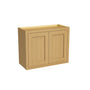Inset Hazelnut Oak RTA 24-36"W x 12-24"H x 13.5"D 10-Size Double Doors Wall Cabinet