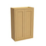 Inset Hazelnut Oak RTA 24-36"W x 30-42"H x 13.5"D 15-Size Double Doors Wall Cabinet