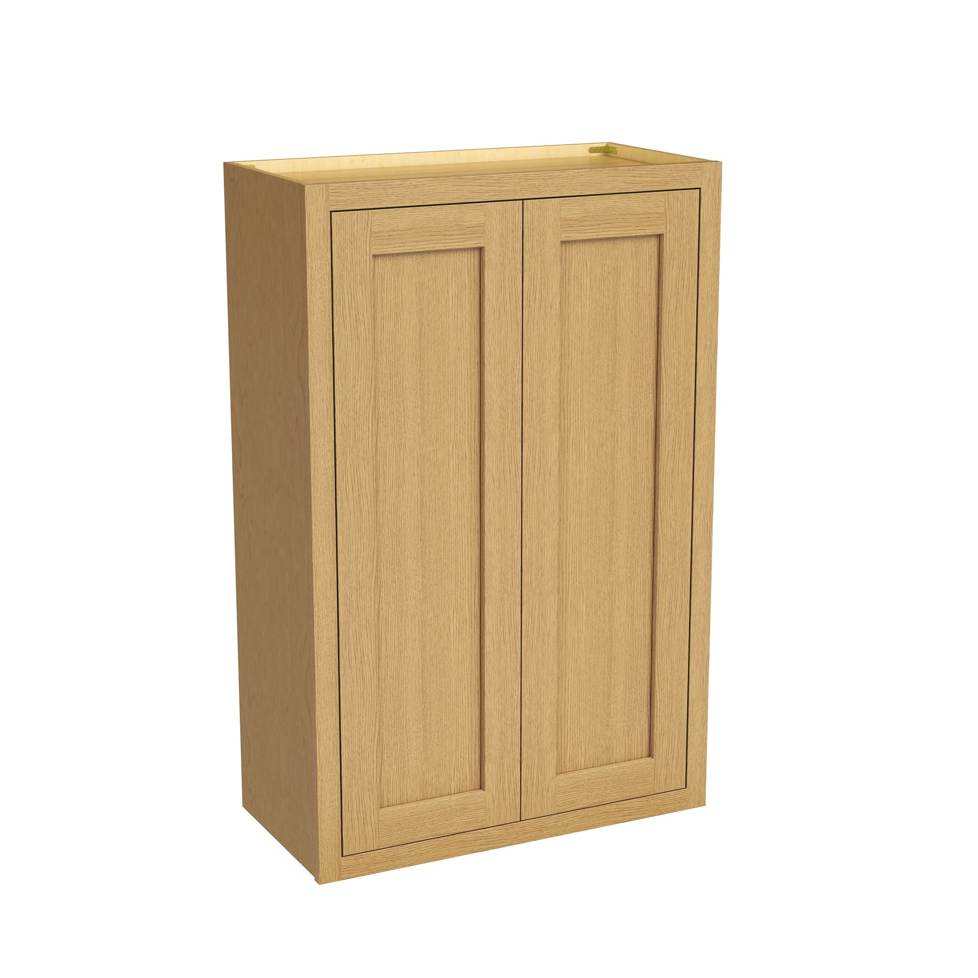 Inset Hazelnut Oak RTA 24-36"W x 30-42"H x 13.5"D 15-Size Double Doors Wall Cabinet