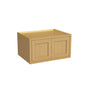 Inset Hazelnut Oak RTA 30-36"W x 12-24"H x 25"D 7-Size Double Doors Wall Cabinet