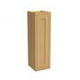 Inset Hazelnut Oak RTA 9-21"W x 30-42"H x 13.5"D 15-Size Single Door Wall Cabinet