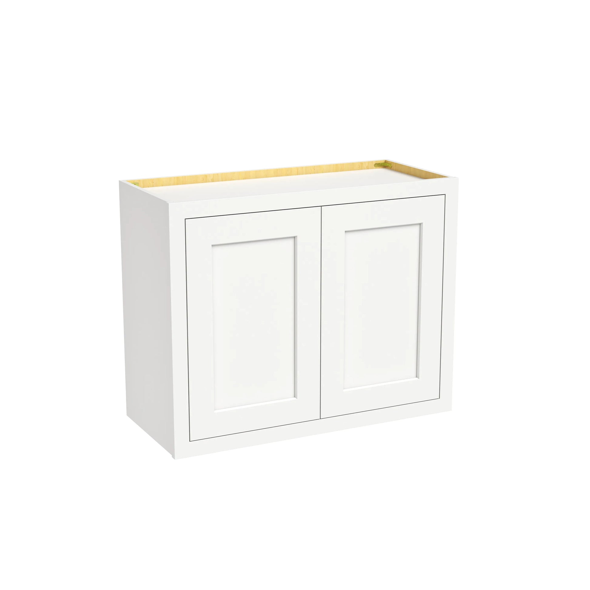 Inset Origami White RTA 24-36"W x 12-24"H x 13.5"D 10-Size Double Doors Wall Cabinet