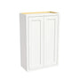 Inset Origami White RTA 24-36"W x 30-42"H x 13.5"D 15-Size Double Doors Wall Cabinet