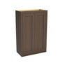 Inset Truffle Brown RTA 24-36"W x 30-42"H x 13.5"D 15-Size Double Doors Wall Cabinet