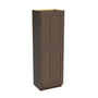 Inset Truffle Brown RTA 24-36"W x 84-96"H x 25"D 9-Size Pantry Cabinet with 4 Doors and 4 Shelves