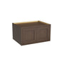 Inset Truffle Brown RTA 30-36"W x 12-24"H x 25"D 7-Size Double Doors Wall Cabinet