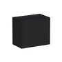 Slim Ebony Black Shaker RTA 12"/15"/18"/21"W x 18"H x 12"D Single Door Short Wall Cabinet