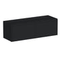 Slim Ebony Black Shaker RTA 24"-36"W x 12"-24"H x 12"D 17-Size Short Wall Cabinet with 2 Doors