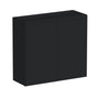 Slim Ebony Black Shaker RTA 24"-36"W x 30"/36"/42"H x 12"D 15-Size Standard Wall Cabinet with 2 Doors