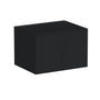 Slim Ebony Black Shaker RTA 36"W x 12"/15"/18"/24"H x 27"D Deep Wall Cabinet with 2 Doors