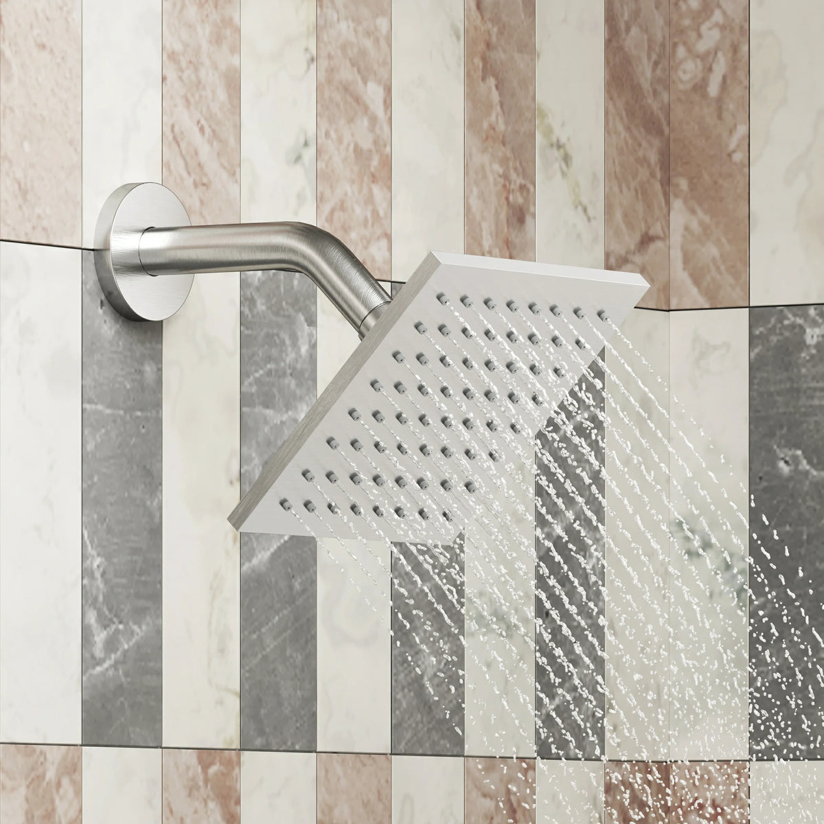 12" Wall-Mounted 4-Function Dual Shower System with Body Jets