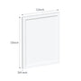 12" x 15" Slim Shaker Alabaster Cabinet Sample Door