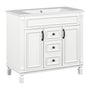 36'' Single Sink Freestanding Bathroom Vanity with 2 Soft Closing Doors and 2 Drawers