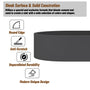 CASAINC 23in Bathroom Concrete Oval Vessel Sink with Drainer in Black Earth / Mottled Bluish Grey / Cold Concrete Grey