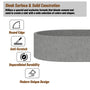 CASAINC 23in Bathroom Concrete Oval Vessel Sink with Drainer in Black Earth / Mottled Bluish Grey / Cold Concrete Grey