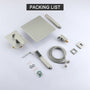 10" Ceiling-Mount Rain Shower System with Handheld Shower in Brushed Nickel