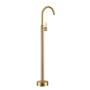 Freestanding Bathtub Faucet with Single-Handle Brass Floor Mount Filler & 360-Degree Rotation
