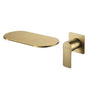 Wall Mounted Single Handle Bathroom Faucet with Oval Platform