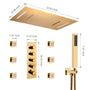 Deluxe 4-Function Thermostatic Shower System with LED Lighting & Bluetooth Music 