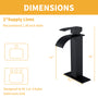 Single Handle Bathroom Sink Faucet Black Faucet Deck Mount