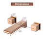 Wall-Mounted Waterfall Bathroom Basin Faucet in Brushed Rose Gold 