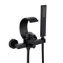 Wall-Mounted Brass Waterfall Tub Filler with Handheld Shower