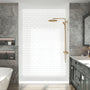 60"x32"x96" Matte/Glossy Surface SMC Shower Wall Panel Kit with Small Subway Tile Pattern