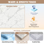 60"x36"x75"/96" Carrara White Marble Pattern 4-Piece Solid Surface Shower Wall Panels