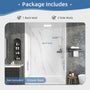 60"x36"x96" SMC Shower Wall Panel Kit in Calacatta/Carrara Finish with Grout-Free Matte Surface