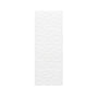 60"x36"x96" White SMC Shower Wall Panel Kit with Wave Texture, Waterproof Grout-Free Design