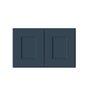 Cyber Grey RTA 24"-36"W x 12"D x 12"-24"H 17-Size Double Doors Short Wall Cabinet