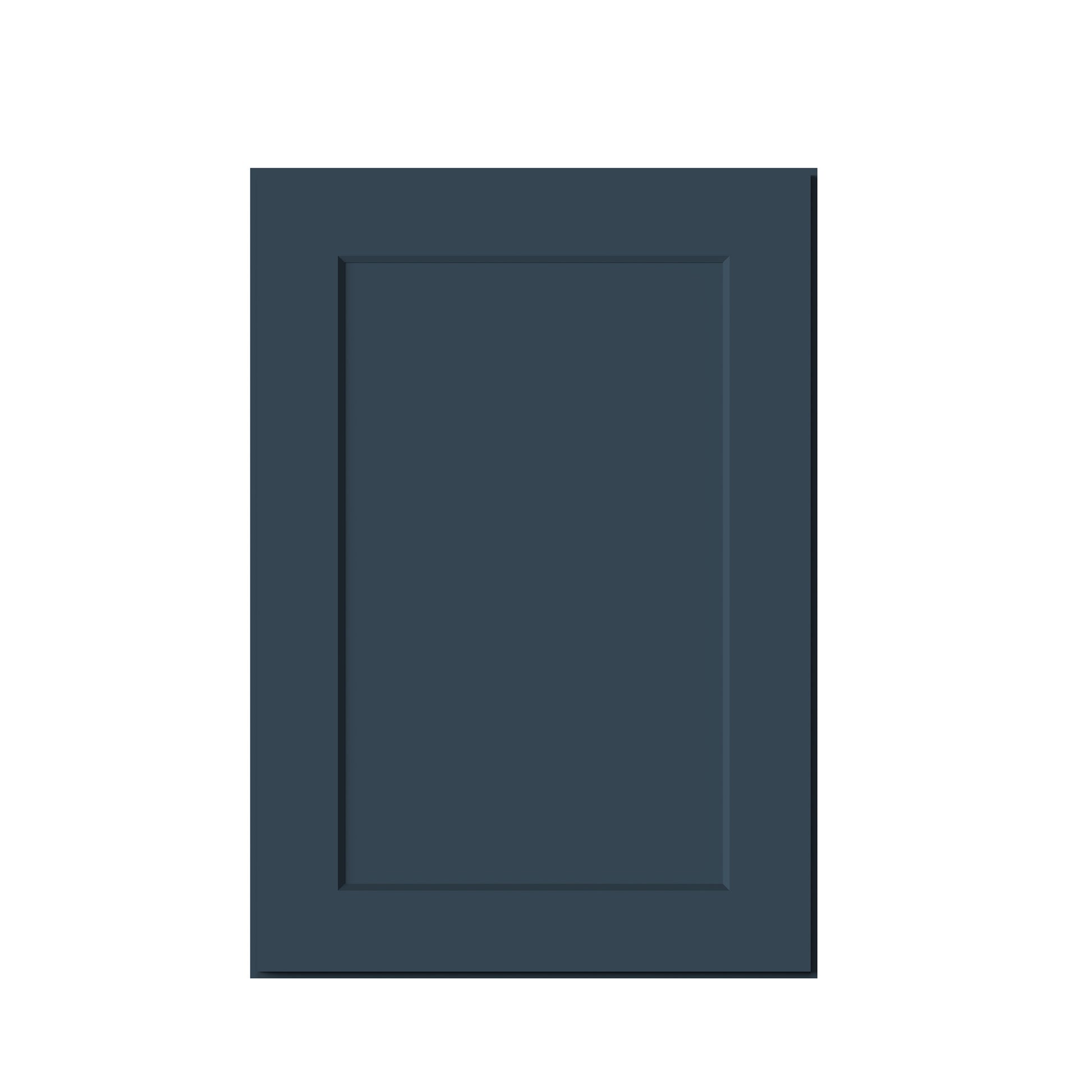 Cyber Grey RTA 9"-21"W x 12"D x 30"-42"H 15-Size Standard Wall Cabinet with Door and Shelves