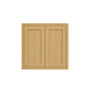 Inset Hazelnut Oak RTA 24-36"W x 30-42"H x 13.5"D 15-Size Double Doors Wall Cabinet