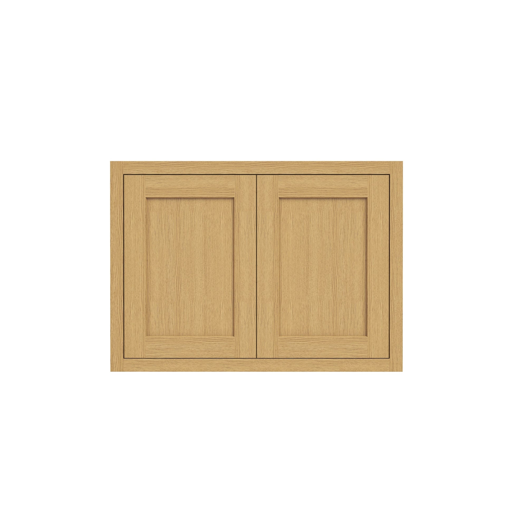 Inset Hazelnut Oak RTA 30-36"W x 12-24"H x 25"D 7-Size Double Doors Wall Cabinet