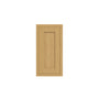 Inset Hazelnut Oak RTA 9-21"W x 30-42"H x 13.5"D 15-Size Single Door Wall Cabinet