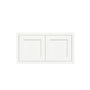 Inset Origami White RTA 24-36"W x 12-24"H x 13.5"D 10-Size Double Doors Wall Cabinet