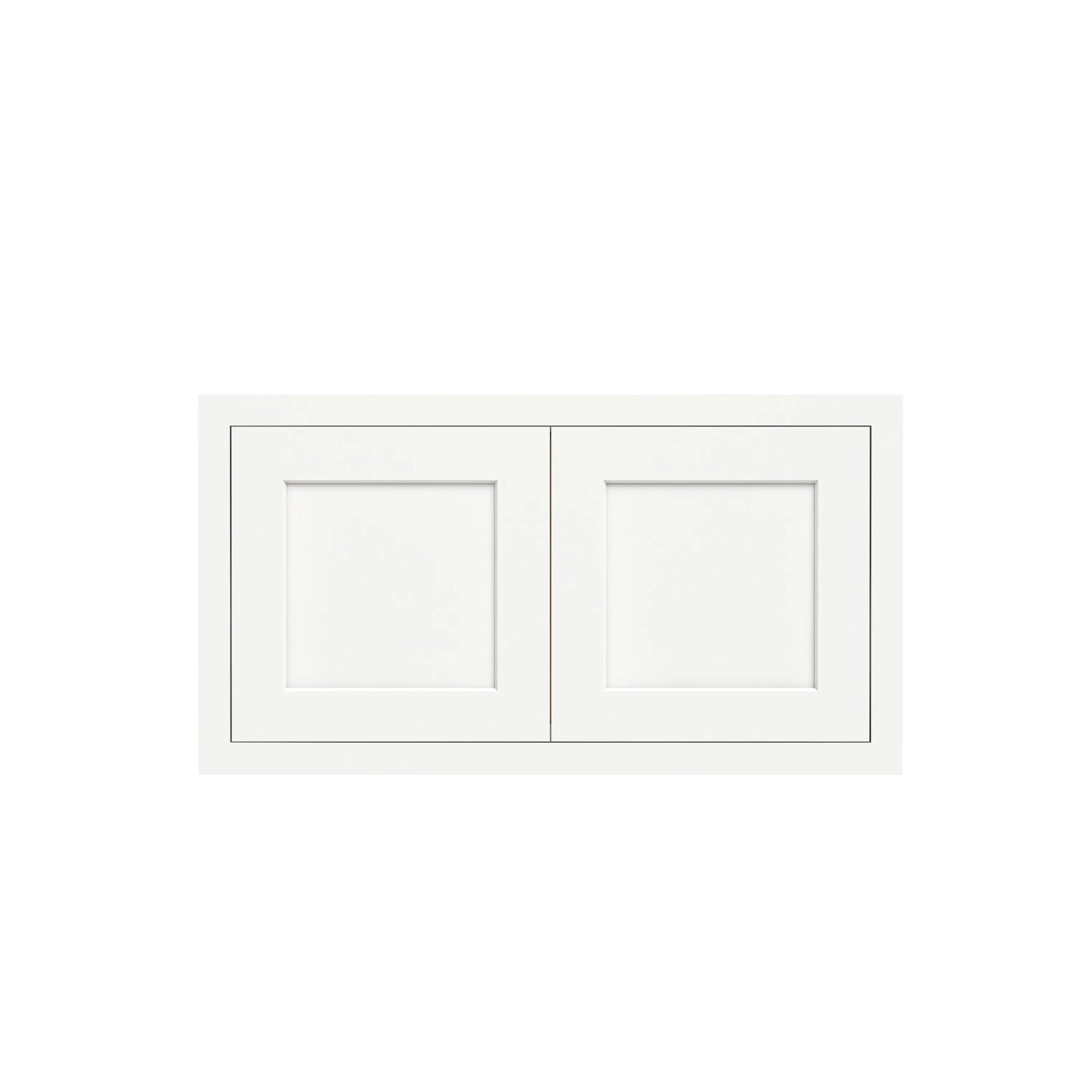 Inset Origami White RTA 24-36"W x 12-24"H x 13.5"D 10-Size Double Doors Wall Cabinet