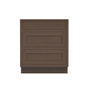 Inset Truffle Brown RTA 12-36"W x 34.5"H x 25"D 9-Size Base Cabinet with 3 Drawers