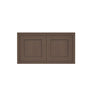 Inset Truffle Brown RTA 24-36"W x 12-24"H x 13.5"D 10-Size Double Doors Wall Cabinet