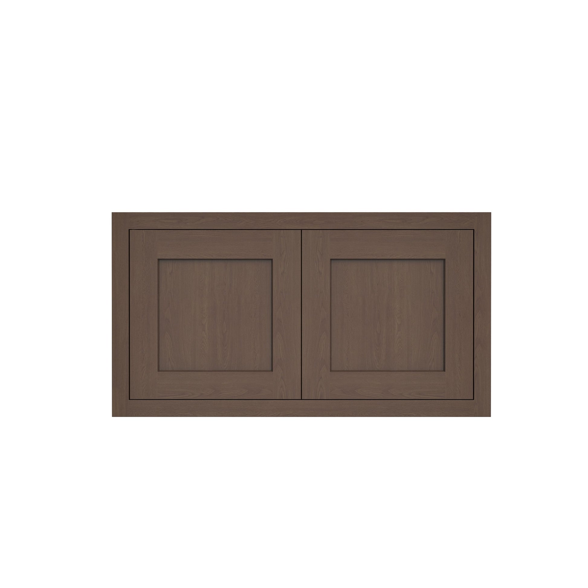 Inset Truffle Brown RTA 24-36"W x 12-24"H x 13.5"D 10-Size Double Doors Wall Cabinet