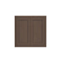 Inset Truffle Brown RTA 24-36"W x 30-42"H x 13.5"D 15-Size Double Doors Wall Cabinet