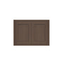 Inset Truffle Brown RTA 30-36"W x 12-24"H x 25"D 7-Size Double Doors Wall Cabinet