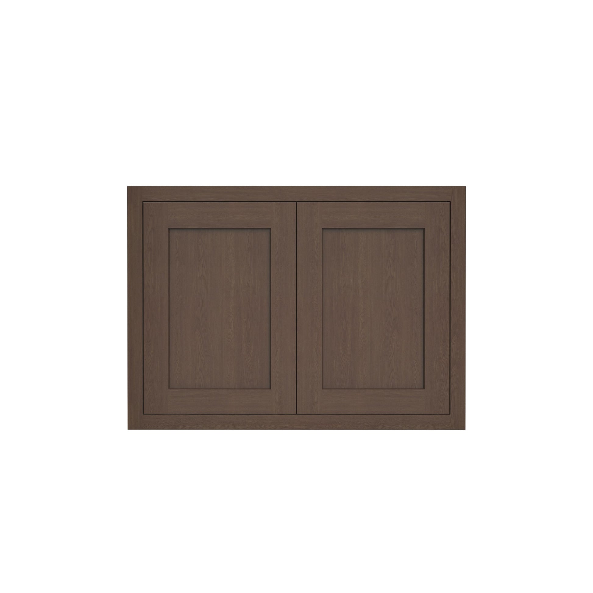 Inset Truffle Brown RTA 30-36"W x 12-24"H x 25"D 7-Size Double Doors Wall Cabinet