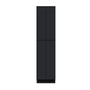 Slim Ebony Black Shaker RTA 24"/30"W x 84"/90"/96"H x 27"D 6-Size Tall Pantry Cabinet with 4 Doors and Shelves