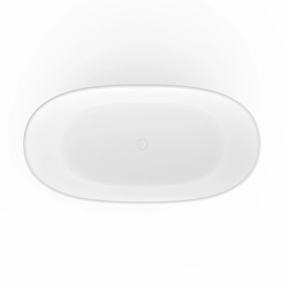 73 Inch Artificial Stone Solid Surface Freestanding Bathroom Bathtub