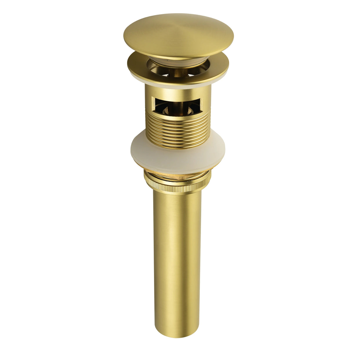 Brass Bathroom Vessel Vanity Sink Pop Up Drain Stopper with Overflow Lavatory Drain Assembly