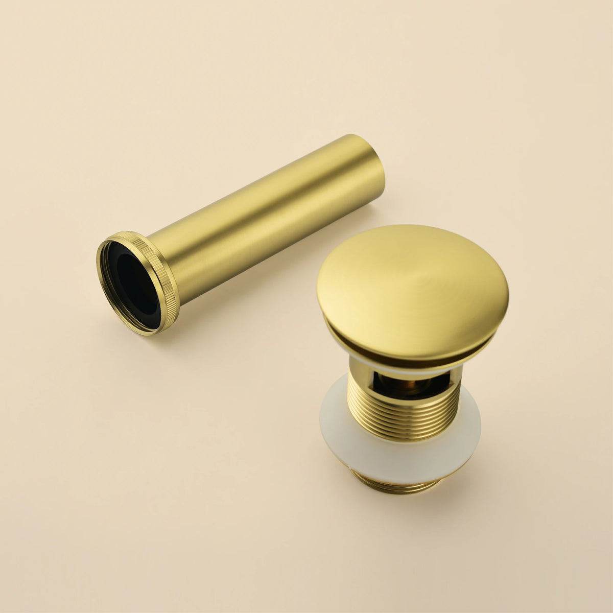 Brass Bathroom Vessel Vanity Sink Pop Up Drain Stopper with Overflow Lavatory Drain Assembly