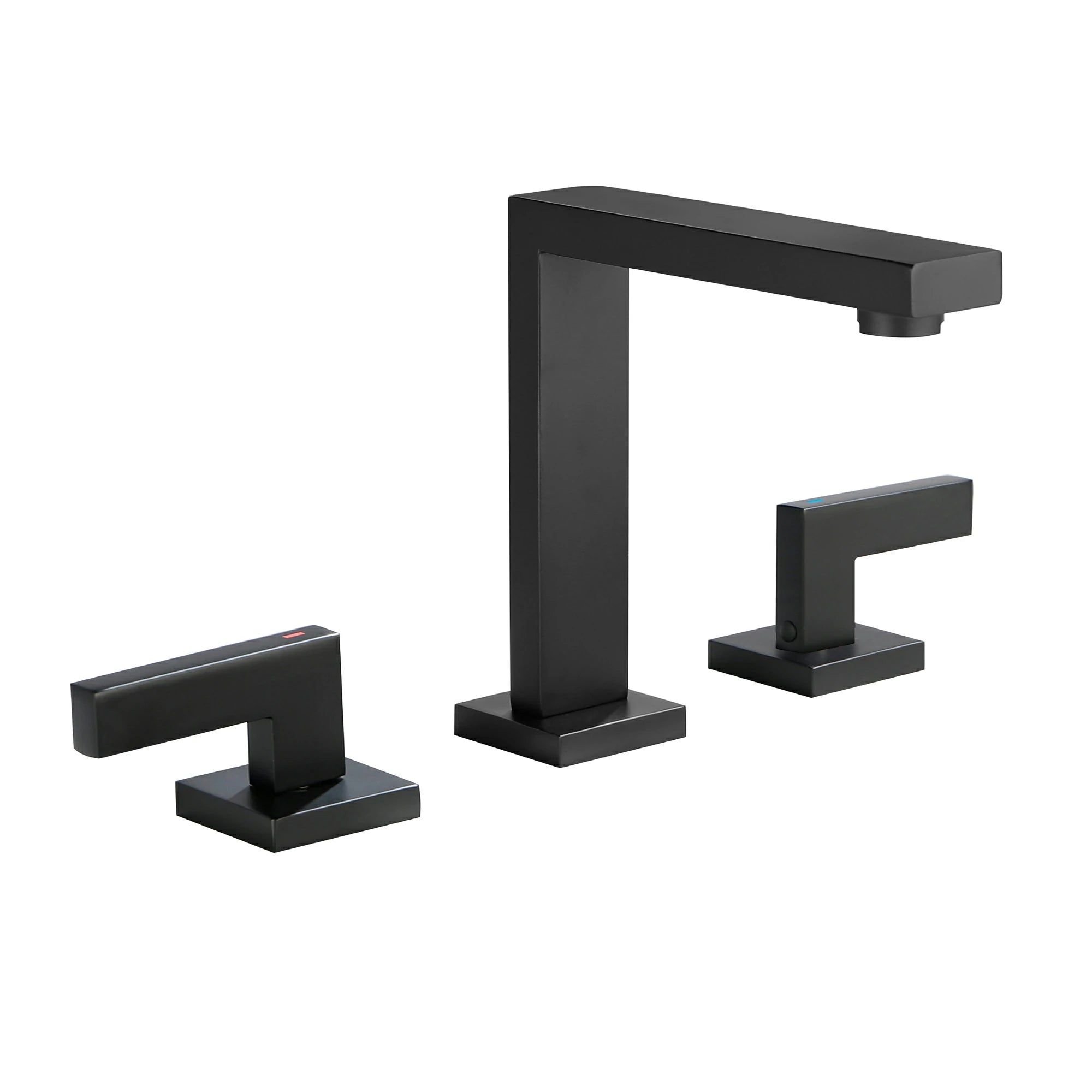 8 in. Widespread 2-Handle Bathroom Faucet with Aerated Spout in Brushed Gold/Brushed Nickel/Matte Black